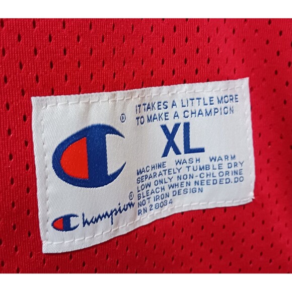 Michael Jordan (Champion)-(Bulls)-(Jersey)-(Red)-(New Condition)-(Size XL)-$110 - Picture 9 of 9